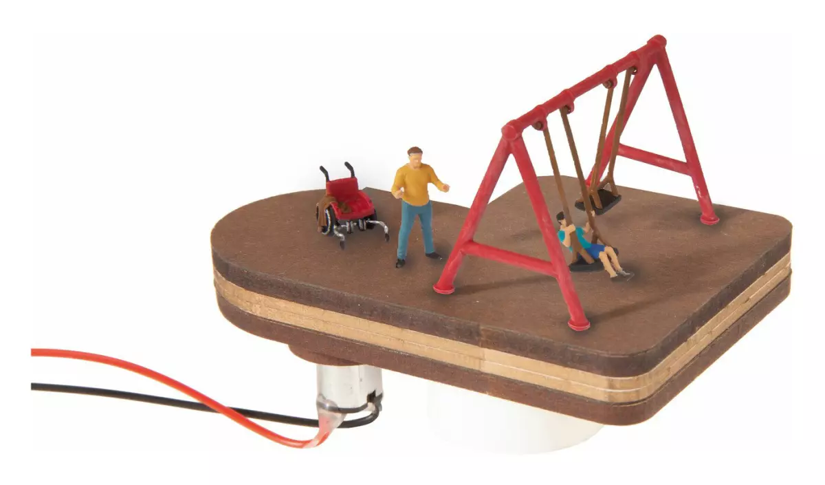 Altalena motorizzata con figure Noch 13401 - HO 1/87 - Saynète