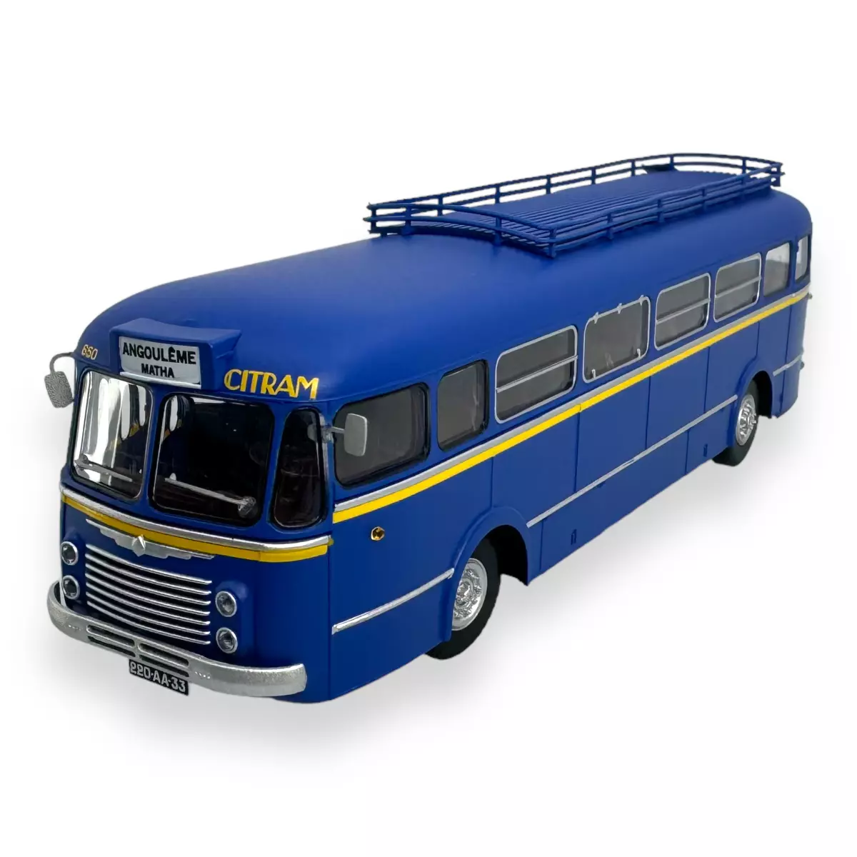 Autobus Renault R4190 "Citram" Bleu Bordeaux REE MODELES CB132 - HO 1/87
