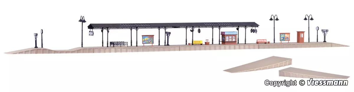 Piattaforma estensibile della stazione di Baden-Baden VOLLMER 43559 - HO 1/87