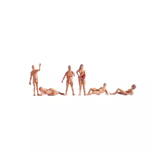 Set di sei miniature naturiste NOCH 15843 - HO 1/87