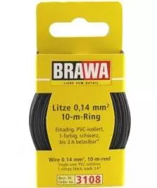 Cable électrique de couleur noire - 0.14 mm² - 10 mètre de longueur