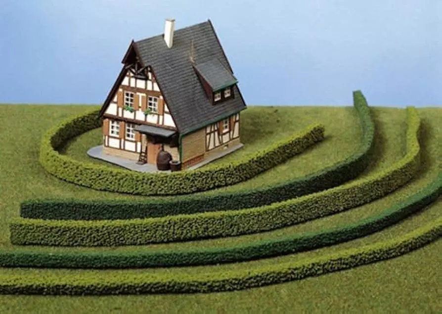 3 Siepi flessibili - Verde scuro - HEKI 1185 - Scala HO / TT / N - Lunghezza 50 cm