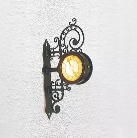 Orologio da parete per stazione con illuminazione - HO 1/87 - Brawa 5361