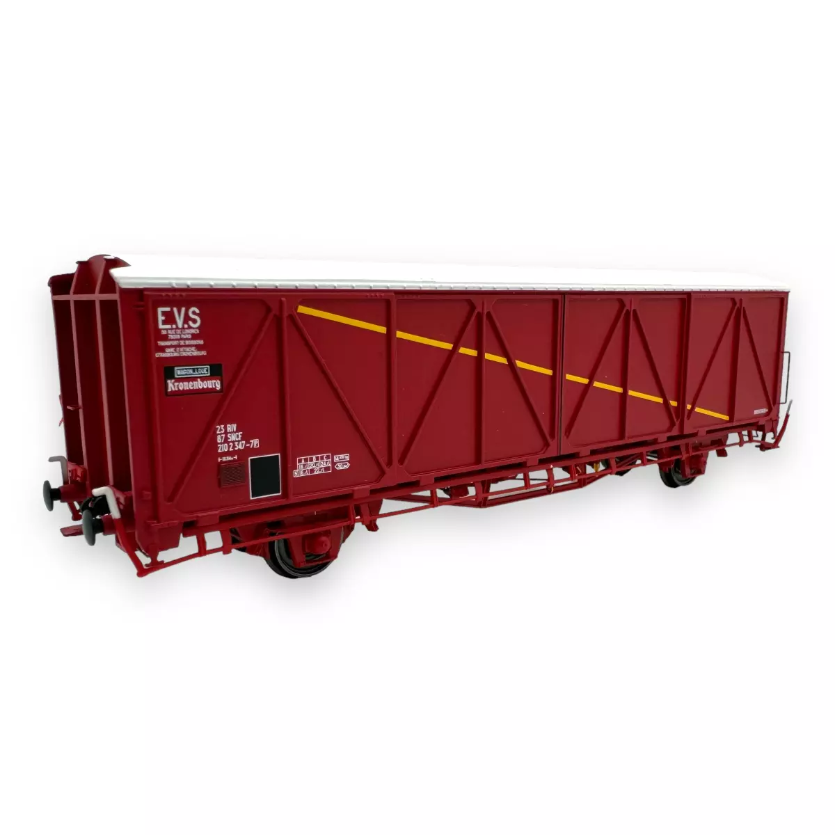 Carrozza EVS Hbis "Kronenbourg" con pareti rinforzate - LS Models 30673 - HO 1/87 - SNCF - Ep IV/V - 2R