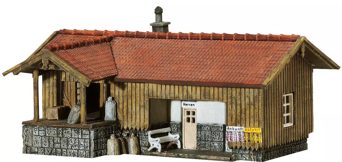 Stazione di arresto - FALLER 212105 - N 1/160 - EP II - 89 x 60 x 42 mm - Facile da assemblare