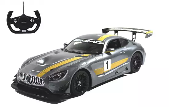Mercedes AMG GT3 Grigio e Giallo RTR - T2M RS74100 - 1/14