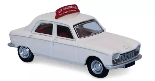 Peugeot 204 berlina 1968 Auto-École de la gare - SAI 6262 - HO 1/87