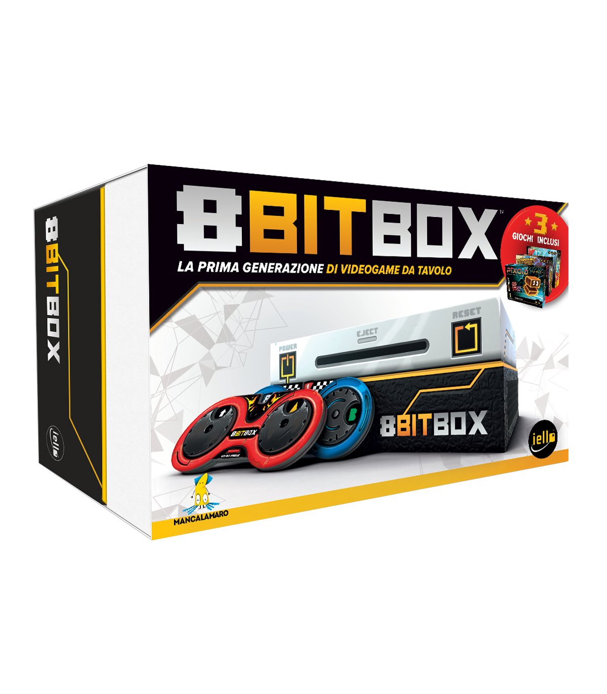 8Bit Box - Gioco da Tavolo Nostalgico per 3-6 Giocatori, Rivivi i Videogiochi degli Anni '80 con 3 Iconici Giochi!