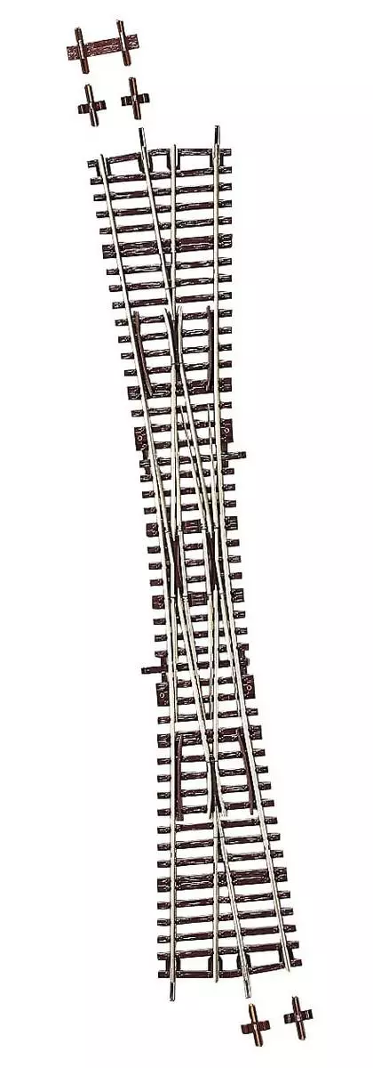 Doppio passaggio grande DKW10 R 959mm 10° - ROCO 42496 HO 1/87 - Codice 83