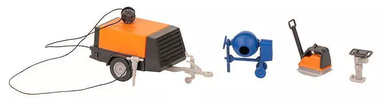 Set di macchine e attrezzature da costruzione Faller 180344 - HO : 1/87 - EP IV