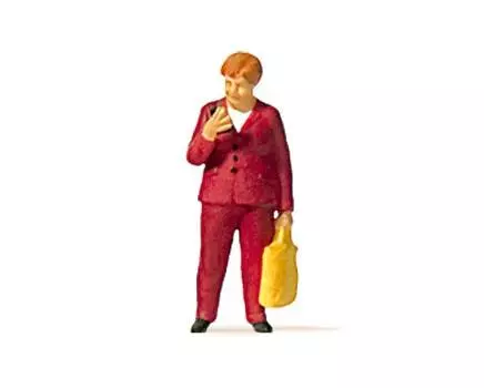 Angela Merkel con borsa PREISER 28212 - HO 1/87