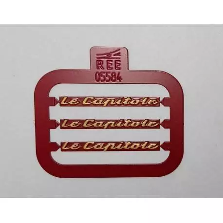 Targa LE CAPITOLE - 6 pezzi (Per 3 allenatori UIC)