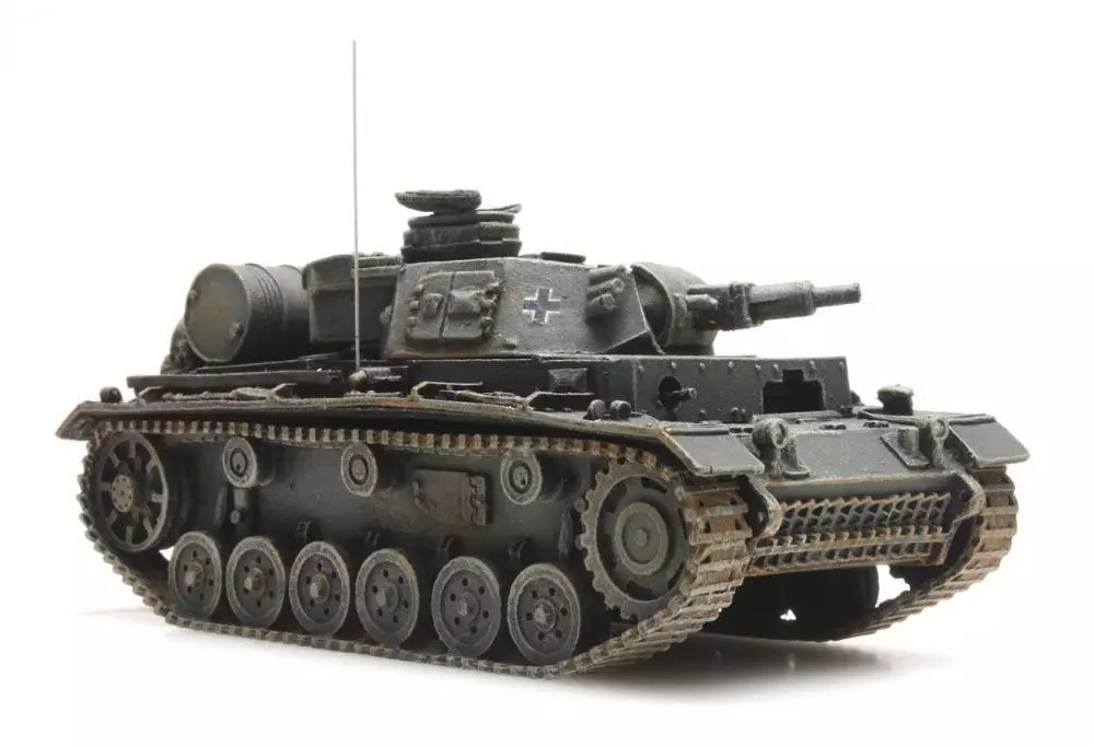 Véhicule militaire allemand Panzerkampfwagen III Gris- Artitec 387.317 - HO 1/87