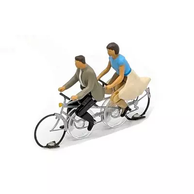 Uomo e donna in tandem assemblati - Magnorail KKD-2 - HO 1/87