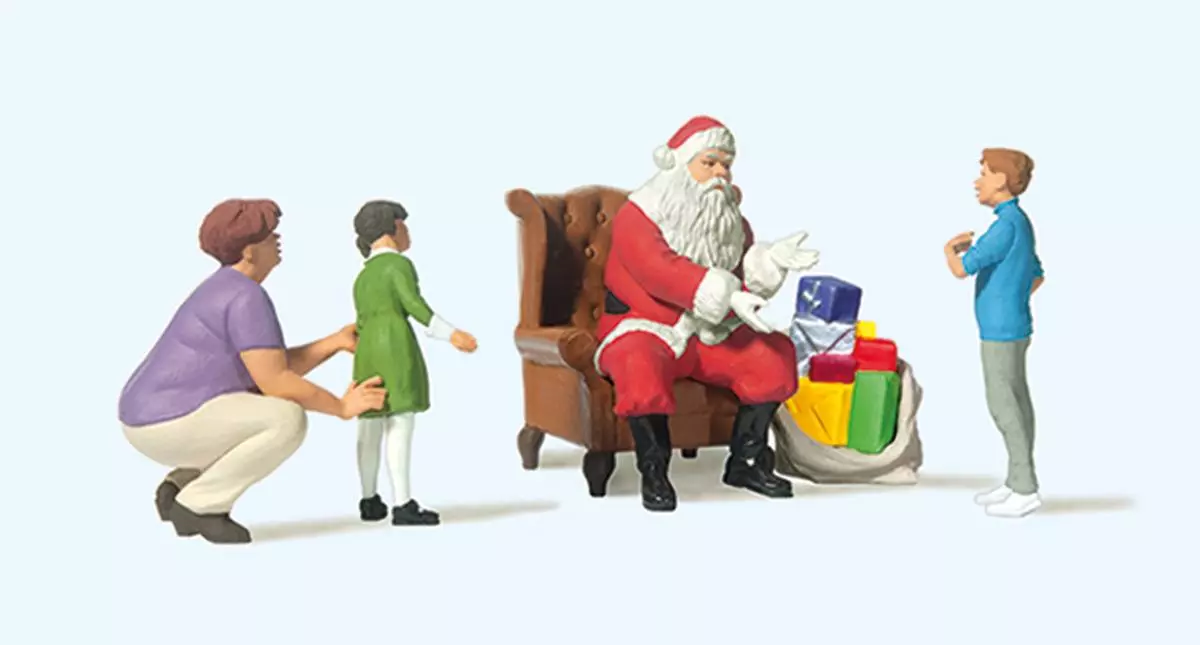 Babbo Natale con 2 figli e 1 moglie