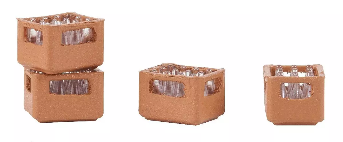 4 casse di acqua minerale con bottiglie HO 1/87