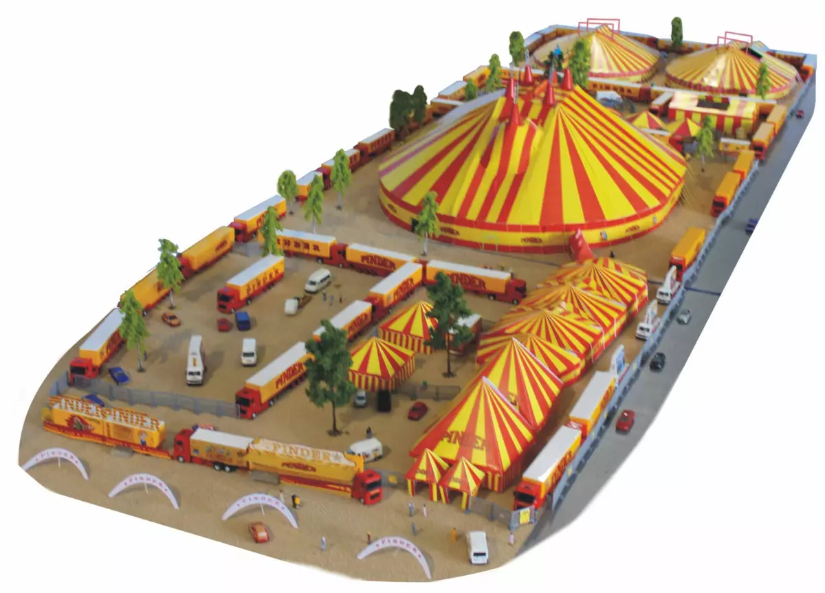 Cirque Pinder "Chapiteau de paris" in scatola SAI 290 - HO: 1/87 - da assemblare