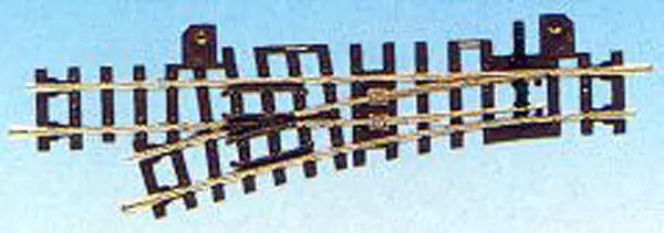 Deviatoio sinistro 15° rana in metallo