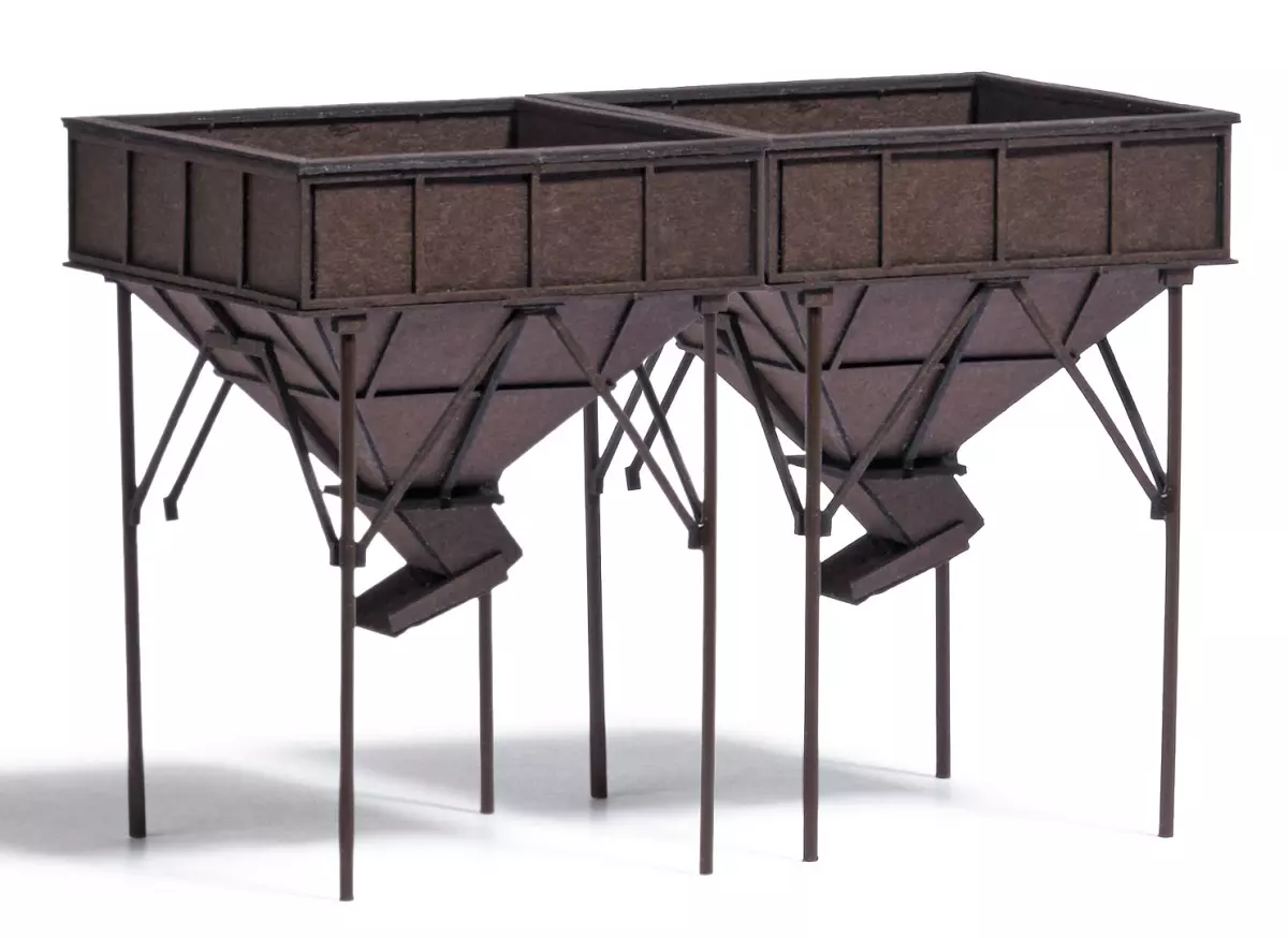 2 bunker per il carbone - Busch 1972 - HO 1/87