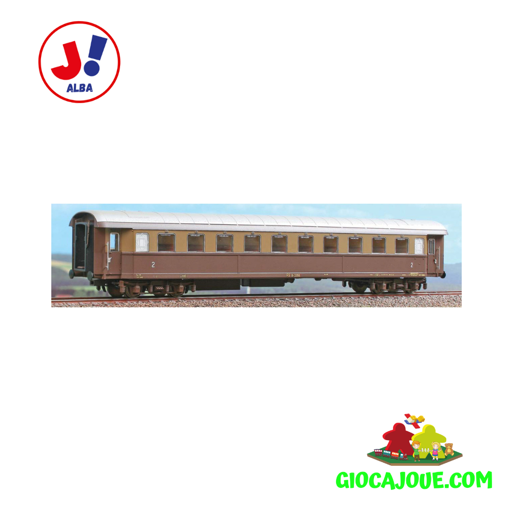 ACME 51113 - Carrozza di 2' classe FS Bz33000 in livrea castano/Isabella Ep. III Scala 1:87 H0