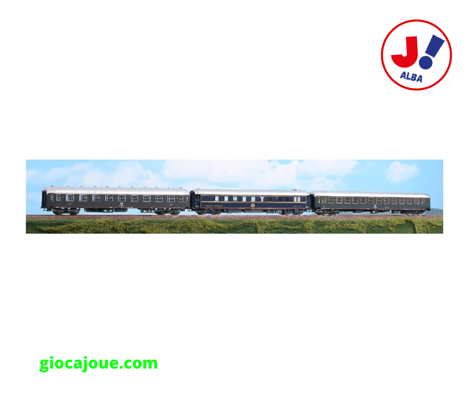 ACME 55228 - FS Set di tre carrozze di cui una UIC-X, una UIC-Y in livrea grigio ardesia e una ristorante. Ep. IV