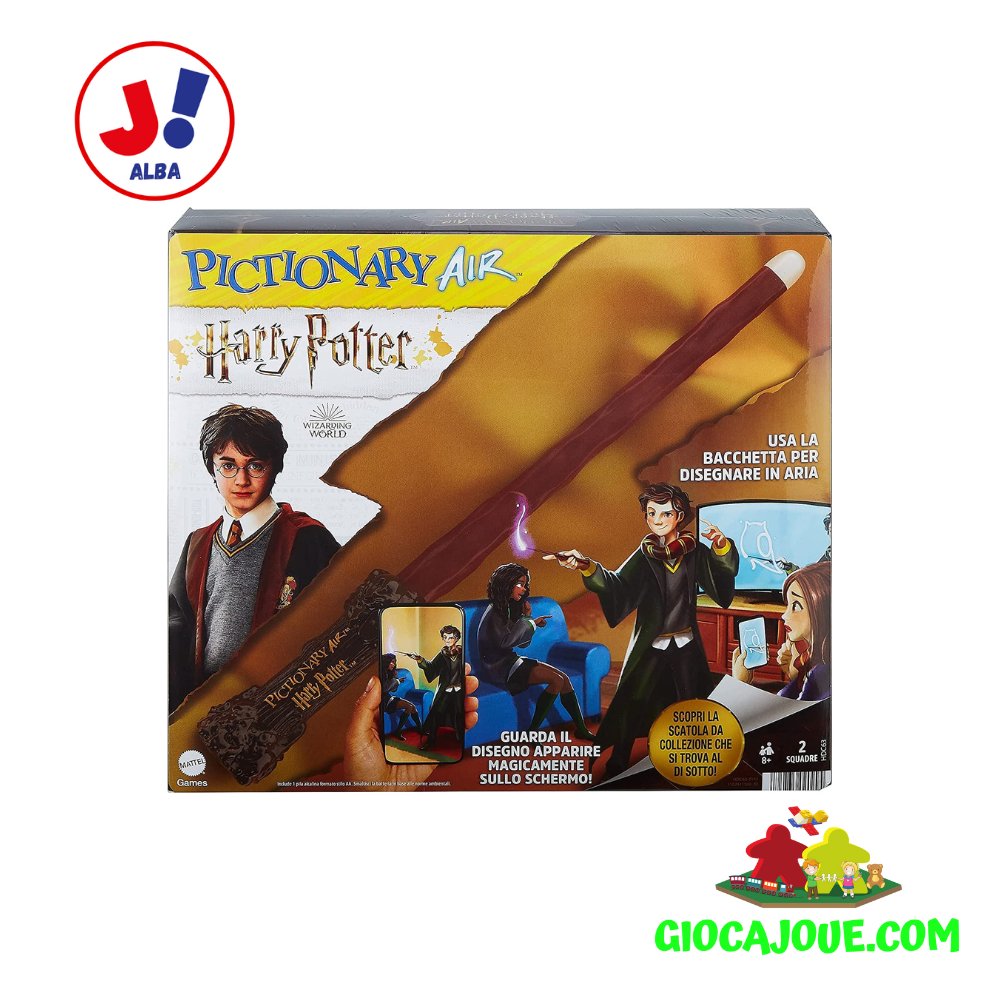 Mattel Games HDC63 - Pictionary Air Versione Harry Potter con Bacchetta
