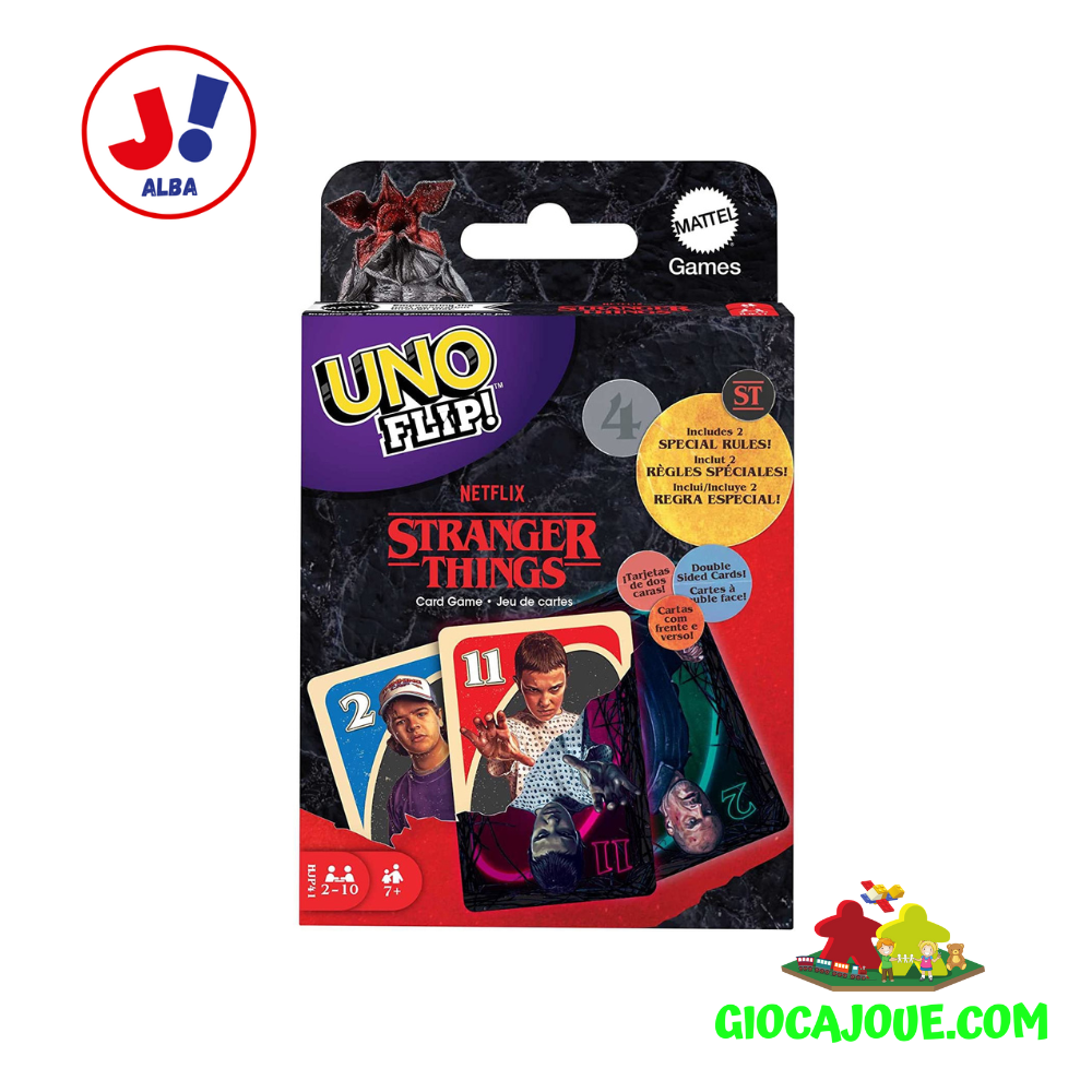 Mattel Games HJP41 - UNO Flip Stranger Things
