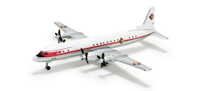 Herpa 517966 - NVA LSK Ilyushin IL-18 497 Rot 1:500