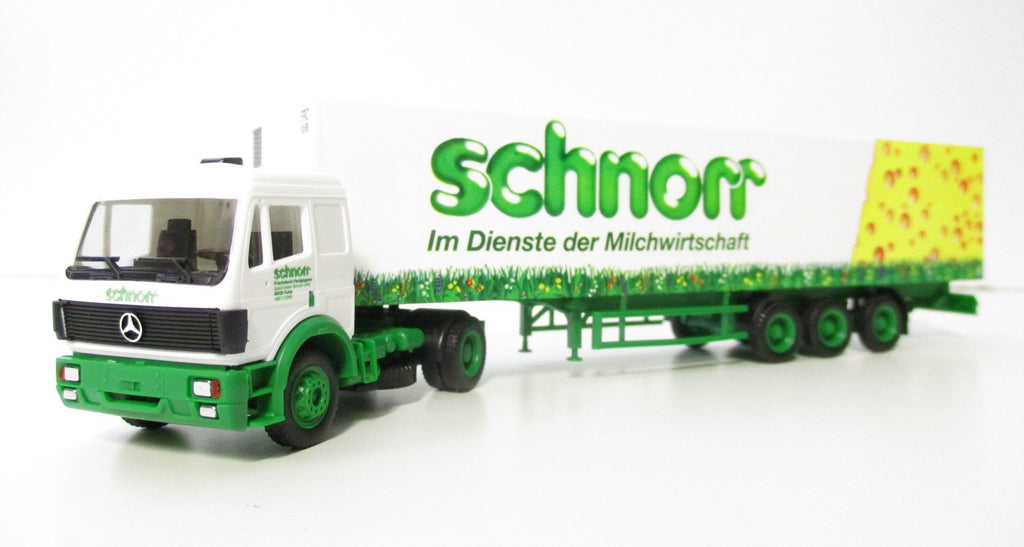 Herpa 142502 - MB LKW "schnorr" Kühlwagen Sattelschlepper