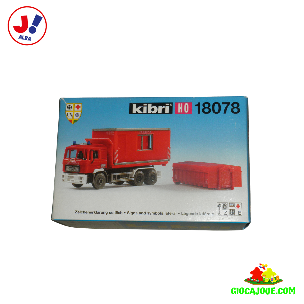 Kibri 18078 - MAN Vigili del fuoco, cassone ribaltabile Kit H0