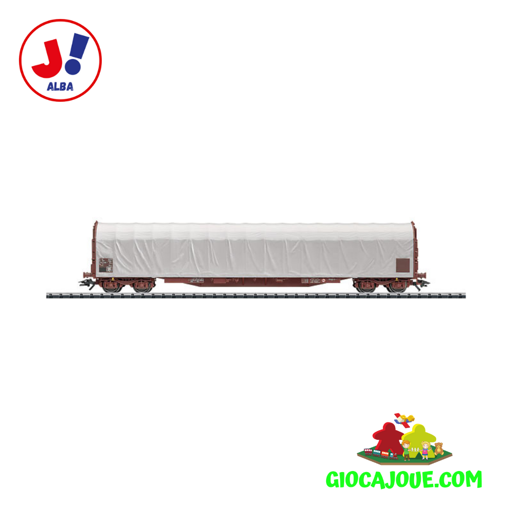 TRIX 24351 - Carro a sponde basse con telo di copertura scorrevole SNCF