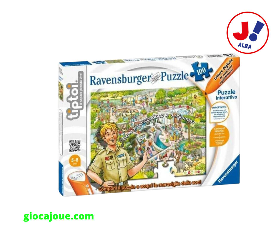 Tiptoi 00576 - Puzzle Interattivo: Componi il tuo puzzle e scopri le meraviglie dello zoo!