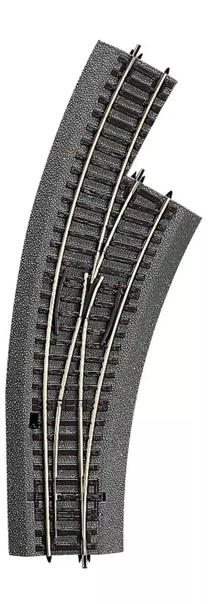 Deviatoio curvo diritto BWr2/3 R2 358 mm 30° ROCO 42557 - HO 1/87 - Codice 83 [LINEA ROCO] Tel.