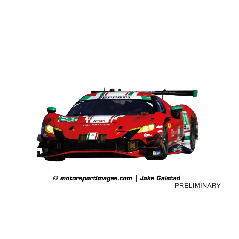 Ferrari 296 GT3 "AF Corse, No.21" - Carrera GO!!! 64242 - 0 1/43 - Analogico