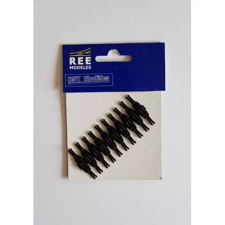 10 coppie di attacchi corti magnetici secondo lo standard NEM 362, a scelta tra 3 lunghezze