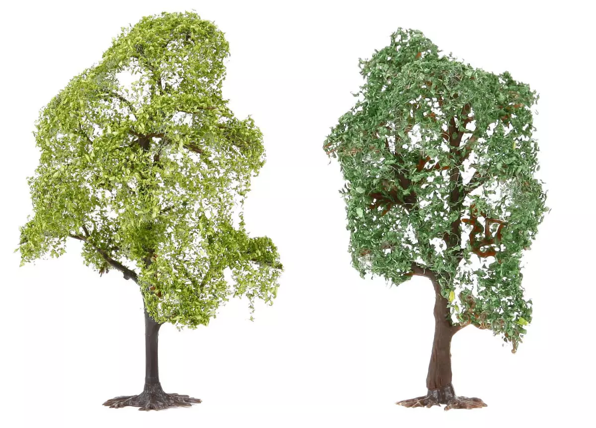 2 alberi - Cesoia in legno di carpino e acero 181800 - HO - N - TT - 75 e 145 mm