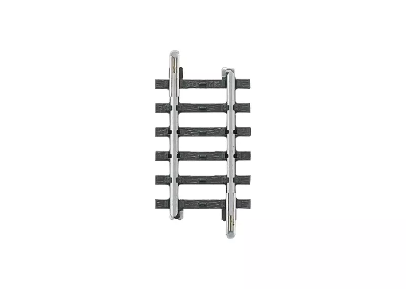 Binario diritto non zavorrato - Marklin 2202 - HO 1/87 - Codice 83 - Binario K - Lunghezza 45 mm - 3R