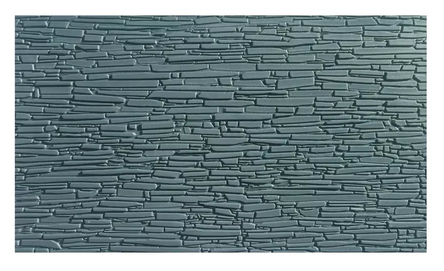 Pareti di ardesia - WILLS-KITS SSMP 232 - Scala OO 1/76 / HO 1/87 - 130 x 75 mm - Grigio