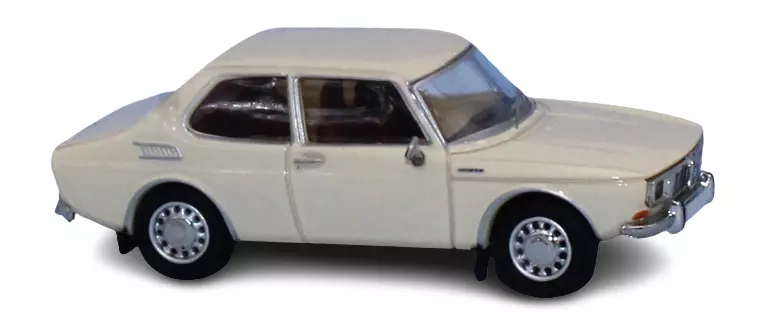 Saab 99 beige chiaro, interni rosso bordeaux PCX 870342 - HO 1/87
