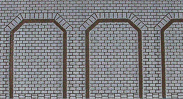 Set di 2 piastre ad arco trapezoidale 50x12 cm