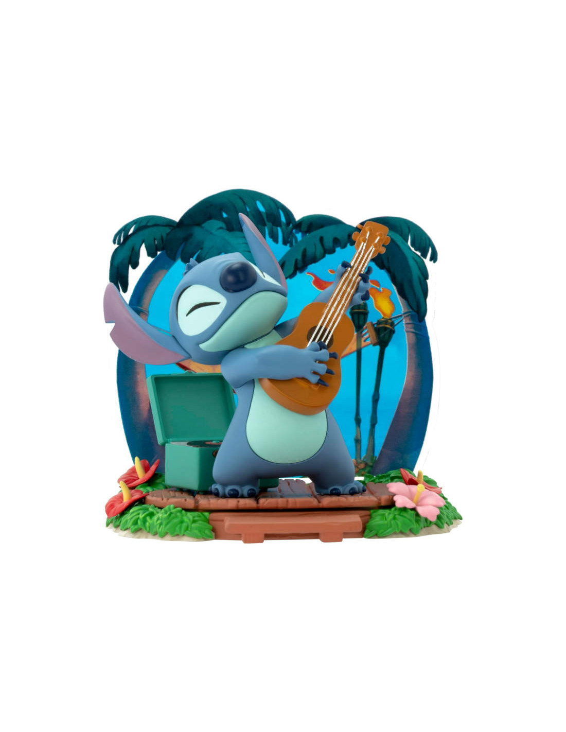 ABYSTYLE MOVIE SFC 78 STITCH GUITAR DISNEY 11 cm PVC FIGURE DIORAMA NEW