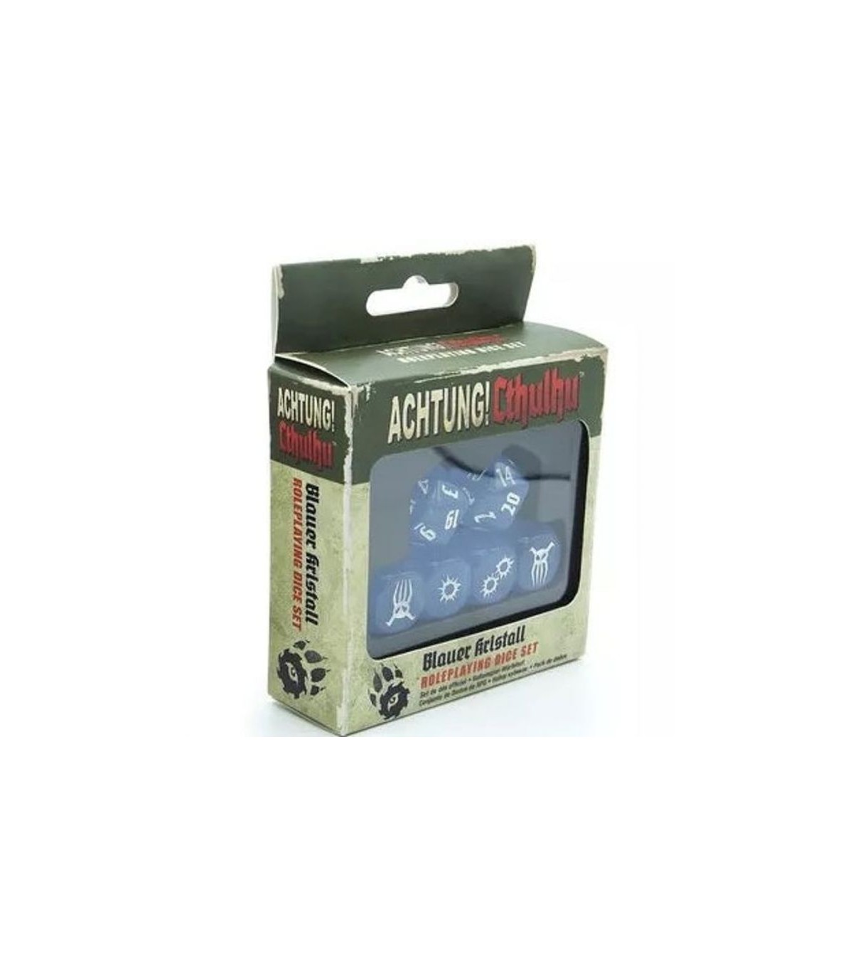 Achtung! Cthulhu - Set di Dadi Blauer Kristal