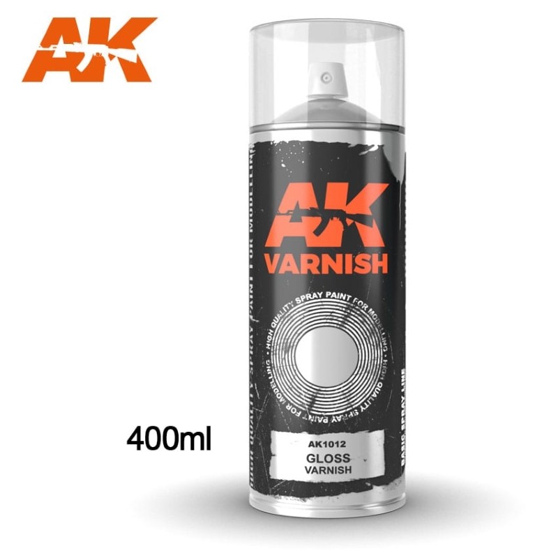 AK GLOSS VARNISH - SPRAY TRASPARENTE LUCIDO 1012