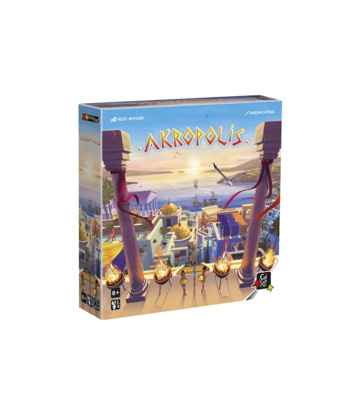 Akropolis - Gioco di Strategia 3D per Famiglie, Costruisci la tua Città nell'Antico Mediterraneo, 2-4 Giocatori, 25 Minuti, 8+