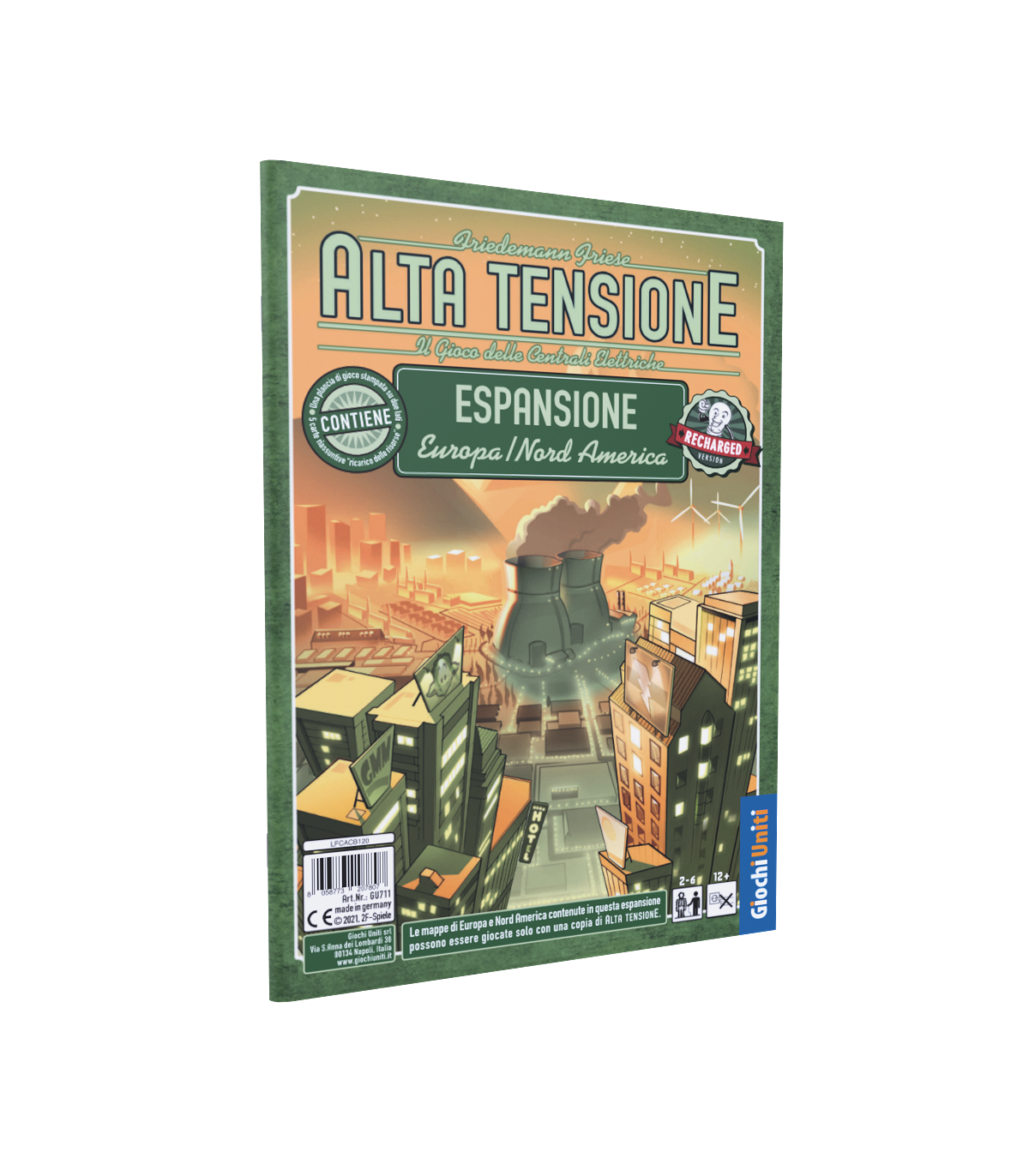 Alta Tensione - Espansione Europa/Nord America | Gioco Strategico per 2-6 Giocatori | Durata 120 Minuti | Giochi Uniti