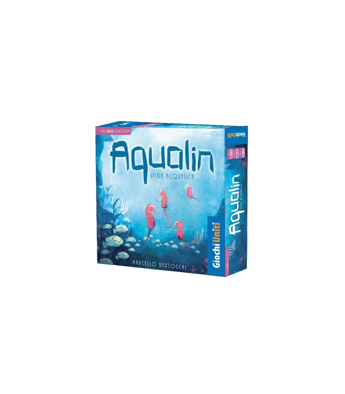 Aqualin: Gioco da Tavolo Strategico per 2 Giocatori - Posizionamento Tessere e Animali Marini - Divertimento Sottomarino!