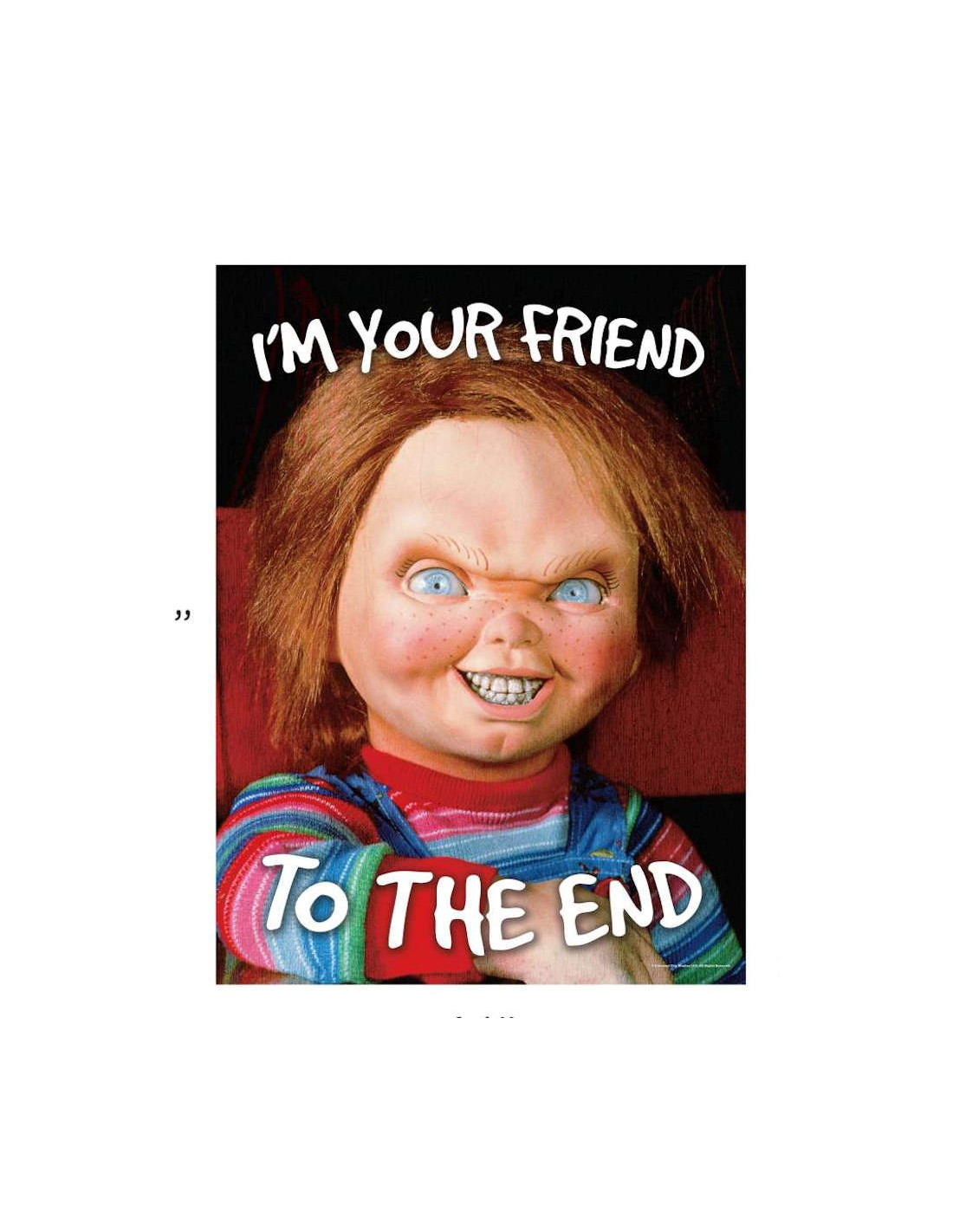 AQUARIUS JIGSAW COFFIN PUZZLE 500 PEZZI PCS - CHUCKY 35x48 cm NEW NUOVO