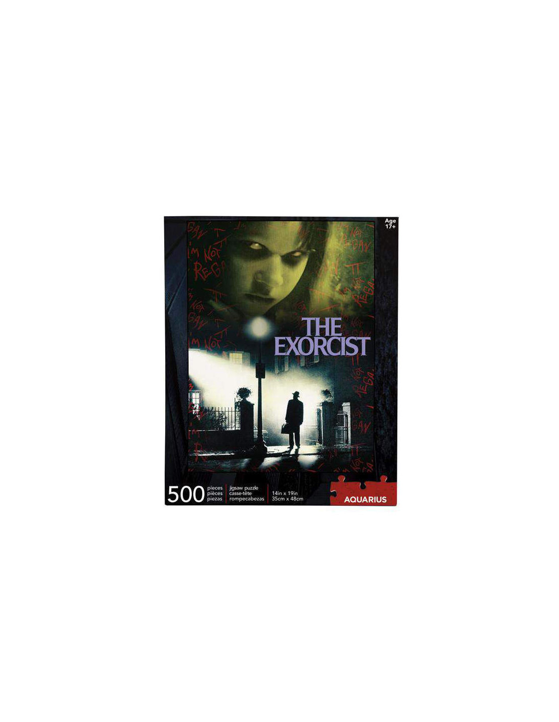 AQUARIUS JIGSAW PUZZLE 500 PEZZI PCS - THE EXORCIST 35x48 cm NEW NUOVO