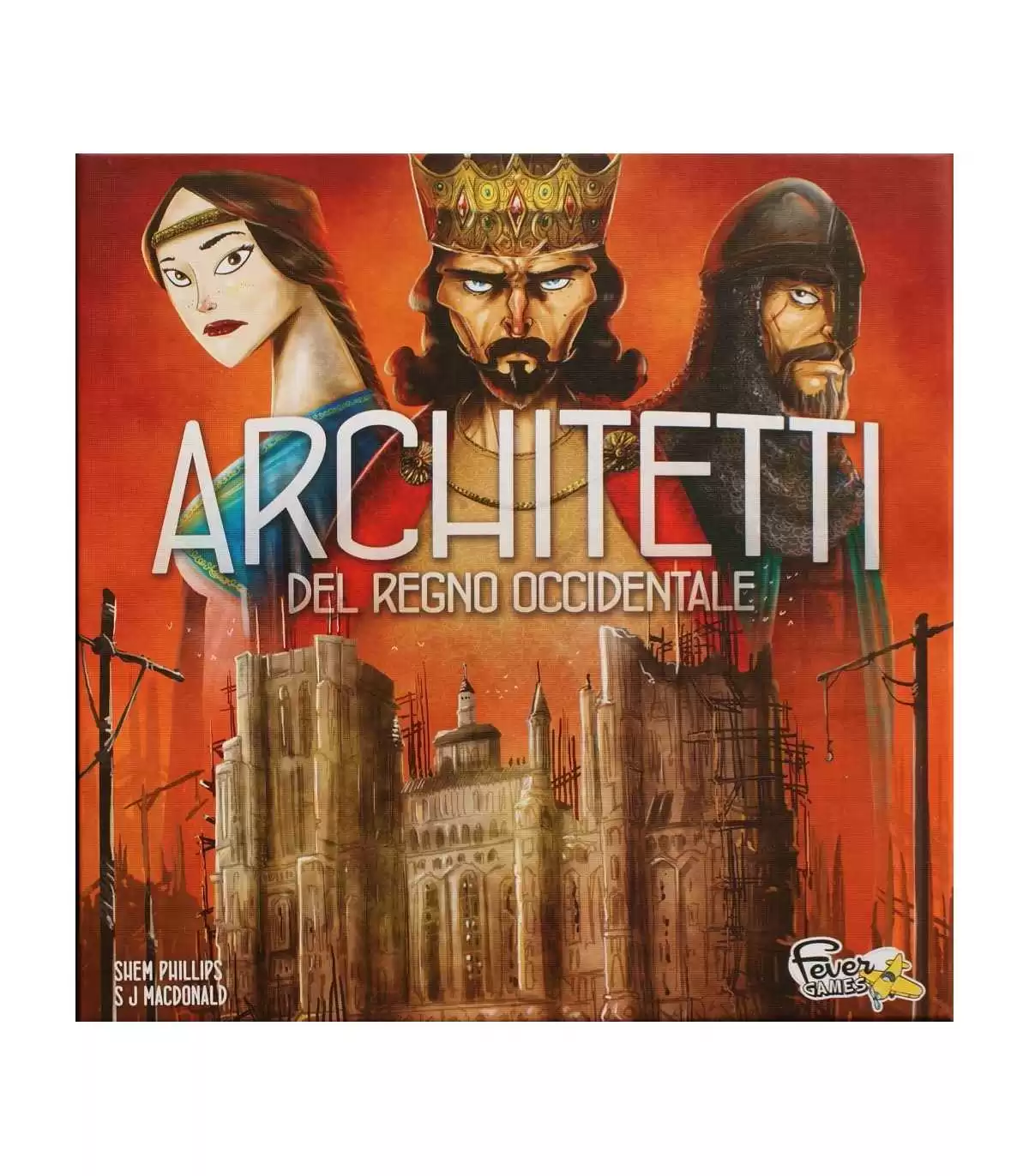 Architetti del Regno Occidentale - Gioco da Tavolo di Strategia Medioevale per 1-5 Giocatori, Durata 90 Minuti, Italiano