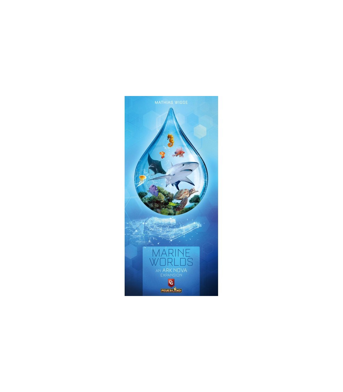 Ark Nova: Mondi Sommersi - Espansione per Giochi Gestionali, Acquari e Animali Marini, 1-4 Giocatori, 120 Minuti, Mathias Wigge